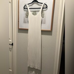 White Fitting Maxi Dress